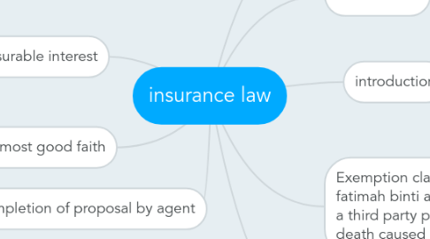 Mind Map: insurance law