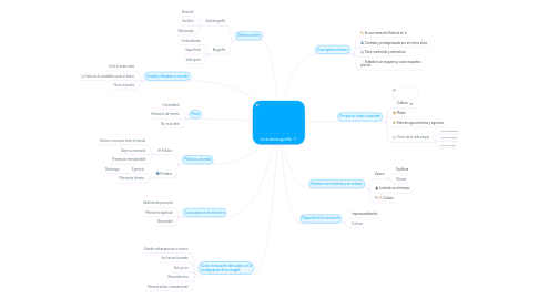 Mind Map: La autobiografía