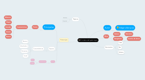 Mind Map: El mistero del gato negro