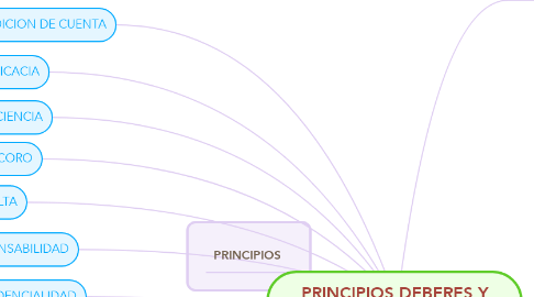 Mind Map: PRINCIPIOS DEBERES Y PROHIBICIONES DE LAETICA