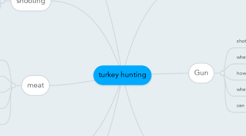 Mind Map: turkey hunting