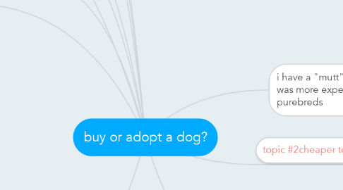 Mind Map: buy or adopt a dog?