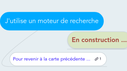 Mind Map: J'utilise un moteur de recherche