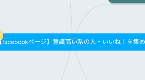 Mind Map: 【facebookページ】意識高い系の人・いいね!を集める