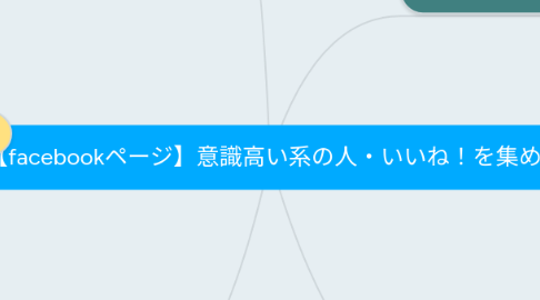 Mind Map: 【facebookページ】意識高い系の人・いいね！を集める