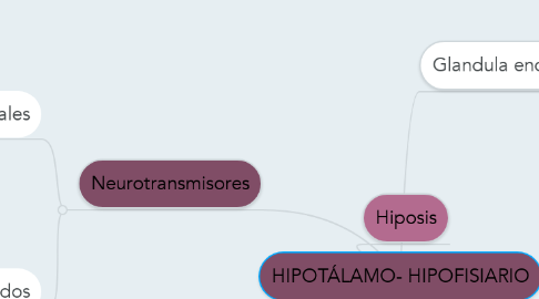 Mind Map: HIPOTÁLAMO- HIPOFISIARIO