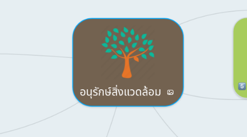 Mind Map: อนุรักษ์สิ่งแวดล้อม