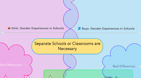 Mind Map: Separate Schools or Classrooms are Necessary