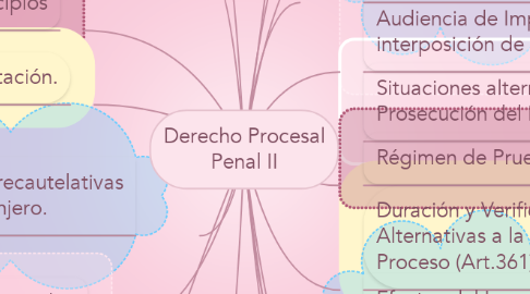 Mind Map: Derecho Procesal Penal II
