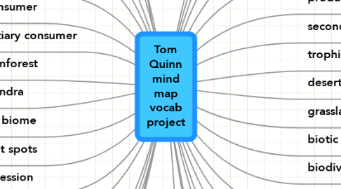 Mind Map: Tom Quinn mind map vocab project