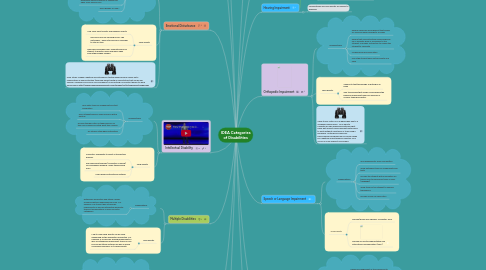 Mind Map: IDEA Categories of Disabilities