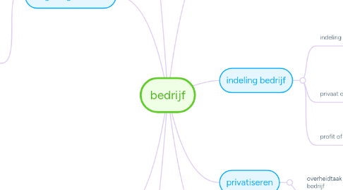 Mind Map: bedrijf