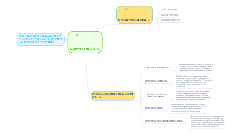 Mind Map: COMPETENCIAS