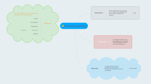 Mind Map: Procesos Cognitivos