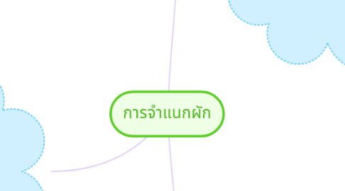 Mind Map: การจำแนกผัก