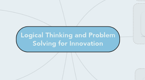 Mind Map: Logical Thinking and Problem Solving for Innovation