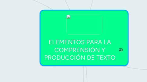 Mind Map: ELEMENTOS PARA LA COMPRENSIÓN Y PRODUCCIÓN DE TEXTO