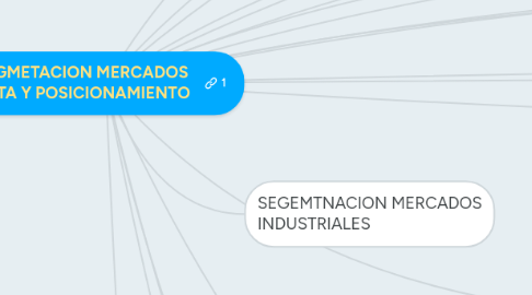 Mind Map: SEGMETACION MERCADOS META Y POSICIONAMIENTO