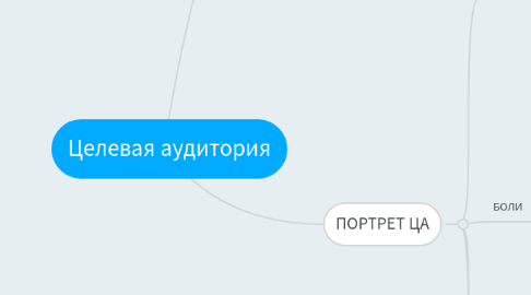 Mind Map: Целевая аудитория