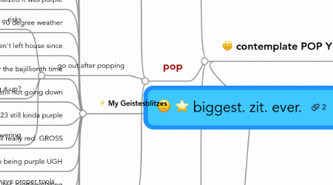 Mind Map: biggest. zit. ever.