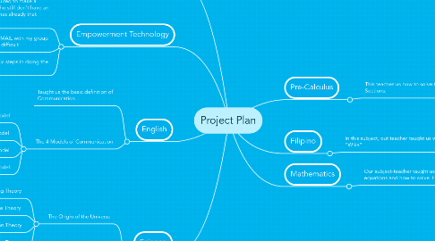 Mind Map: Project Plan