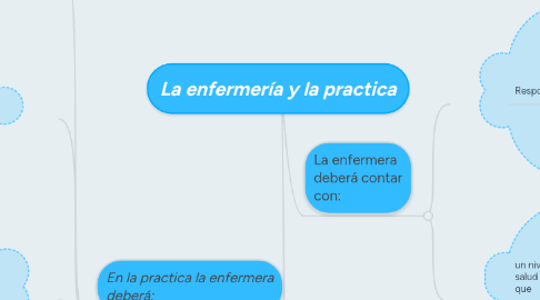 Mind Map: La enfermería y la practica