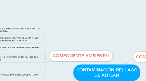 Mind Map: CONTAMINACIÓN DEL LAGO DE ATITLÁN