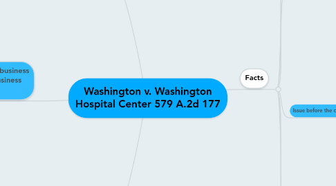 Mind Map: Washington v. Washington Hospital Center 579 A.2d 177