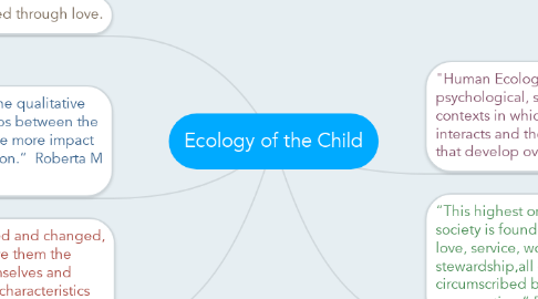 Mind Map: Ecology of the Child