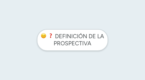 Mind Map: DEFINICIÓN DE LA PROSPECTIVA