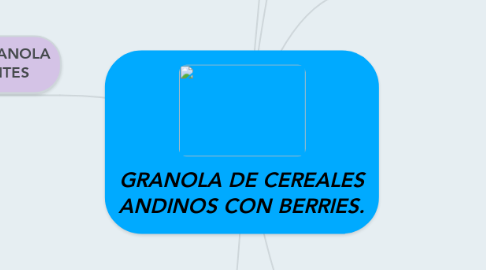 Mind Map: GRANOLA DE CEREALES ANDINOS CON BERRIES.