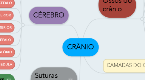Mind Map: CRÂNIO