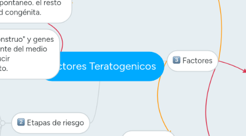 Mind Map: Factores Teratogenicos