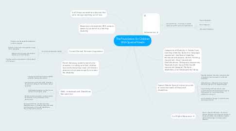 Mind Map: The Foundation for Children With Special Needs