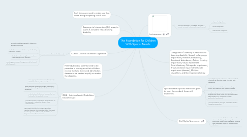 Mind Map: The Foundation for Children With Special Needs