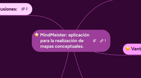 Mind Map: MindMeister: aplicación para la realización de mapas conceptuales.