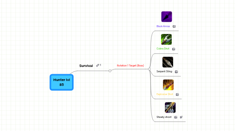 Mind Map: Hunter lvl 85