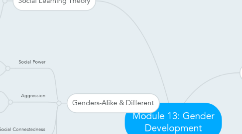 Mind Map: Module 13: Gender Development