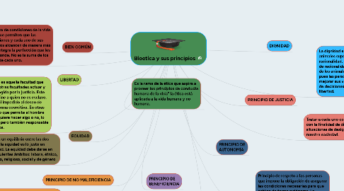 Mind Map: Bioetica y sus principios