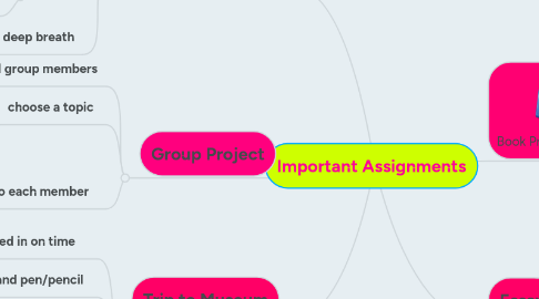 Mind Map: Important Assignments