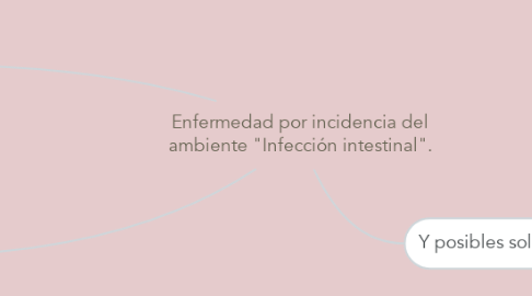 Mind Map: Enfermedad por incidencia del ambiente "Infección intestinal".