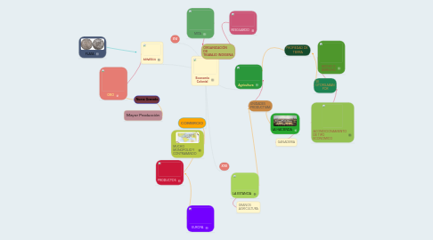 Mind Map: Economía Colonial