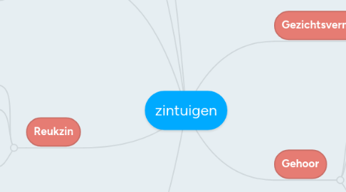 Mind Map: zintuigen