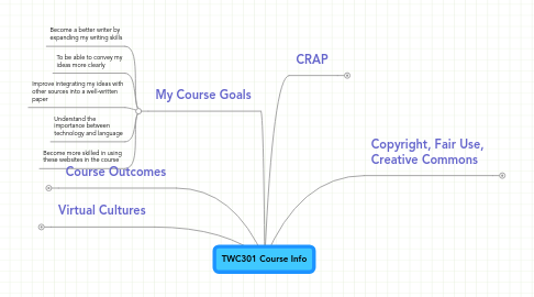 Mind Map: TWC301 Course Info