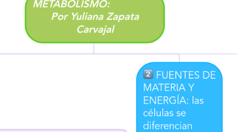 Mind Map: METABOLISMO:                 Por Yuliana Zapata Carvajal