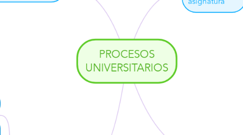 Mind Map: PROCESOS UNIVERSITARIOS