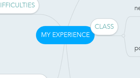 Mind Map: MY EXPERIENCE