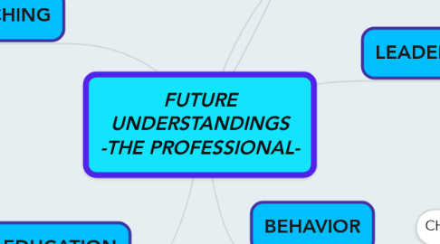 Mind Map: FUTURE UNDERSTANDINGS -THE PROFESSIONAL-
