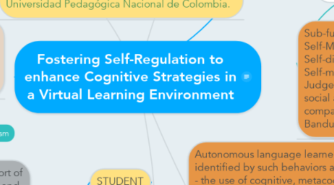 Mind Map: Fostering Self-Regulation to enhance Cognitive Strategies in a Virtual Learning Environment