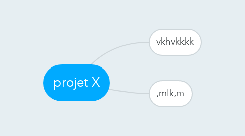 Mind Map: projet X